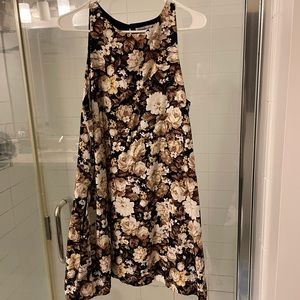 Abercrombie brown floral mini dress